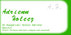 adrienn holecz business card